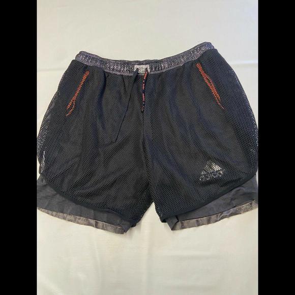 Mens ADIDAS X KOLOR Black Silver Mesh Shorts Sz XL